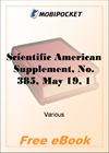 Scientific American Supplement, No. 385, May 19, 1883 for MobiPocket Reader