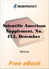 Scientific American Supplement, No. 415, December 15, 1883 for MobiPocket Reader