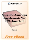 Scientific American Supplement, No. 492, June 6, 1885 for MobiPocket Reader