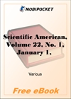 Scientific American, Volume 22, No. 1, January 1, 1870 for MobiPocket Reader