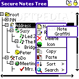 Secure Notes Tree