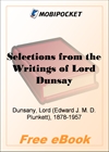Selections from the Writings of Lord Dunsay for MobiPocket Reader