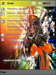 Shirow Cannon Girl Theme for Pocket PC