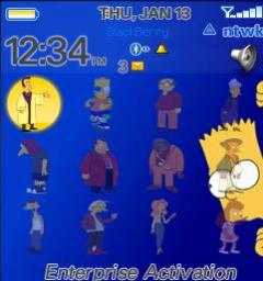 Simpsons 2 Theme for Blackberry 8100 Pearl