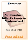 Sir Humphrey Gilbert's Voyage to Newfoundland for MobiPocket Reader