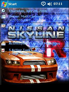 Skyline Art AM Theme for Pocket PC
