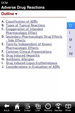 Skyscape OCM (Outlines in Clinical Medicine) for iPhone