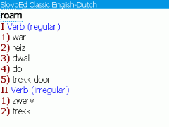 SlovoEd Classic English-Dutch Dictionary for BlackBerry
