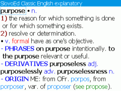 SlovoEd Classic English Explanatory Dictionary for BlackBerry