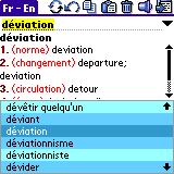 SlovoEd Classic English-French & French-English dictionary for Palm OS