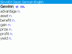 SlovoEd Classic English-German & German-English Dictionary for BlackBerry