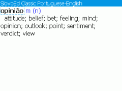 SlovoEd Classic English-Portuguese & Portuguese-English Dictionary for BlackBerry