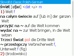 SlovoEd Classic German-Polish & Polish-German Dictionary for BlackBerry