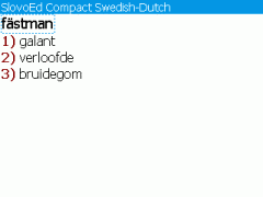SlovoEd Compact Dutch-Swedish & Swedish-Dutch Dictionary for BlackBerry
