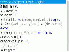 SlovoEd Compact English-French & French-English Dictionary for BlackBerry