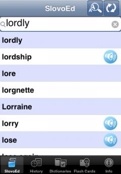 SlovoEd Compact English-French & French-English Dictionary (iPhone/iPad)