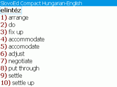 SlovoEd Compact English-Hungarian & Hungarian-English Dictionary for BlackBerry