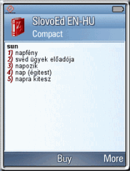 SlovoEd Compact English-Hungarian & Hungarian-English dictionary for Sony Ericsson P990i
