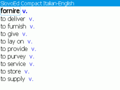 SlovoEd Compact English-Italian & Italian-English Dictionary for BlackBerry