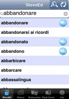 SlovoEd Compact English-Italian & Italian-English Dictionary (iPhone/iPad)