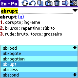 SlovoEd Compact English-Portuguese & Portuguese-English dictionary for Palm OS
