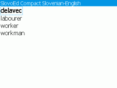 SlovoEd Compact English-Slovenian & Slovenian-English Dictionary for BlackBerry