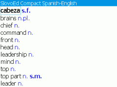 SlovoEd Compact English-Spanish & Spanish-English Dictionary for BlackBerry
