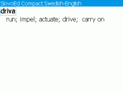 SlovoEd Compact English-Swedish & Swedish-English Dictionary for BlackBerry