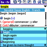 SlovoEd Compact French-English & English-French dictionary for Palm OS