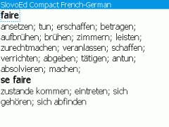 SlovoEd Compact French-German & German-French Dictionary for BlackBerry