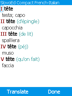 SlovoEd Compact French-Italian & Italian-French Dictionary (Java)