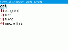 SlovoEd Compact French-Polish & Polish-French Dictionary for BlackBerry