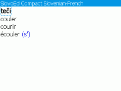 SlovoEd Compact French-Slovenian & Slovenian-French Dictionary for BlackBerry