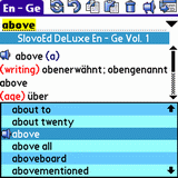 SlovoEd Compact German-English & English-German dictionary for Palm OS