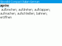 SlovoEd Compact German-Italian & Italian-German Dictionary for BlackBerry