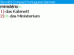 SlovoEd Compact German-Portuguese & Portuguese-German Dictionary for BlackBerry