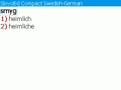 SlovoEd Compact German-Swedish & Swedish-German Dictionary for BlackBerry