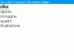 SlovoEd Compact Italian-Slovenian & Slovenian-Italian Dictionary for BlackBerry