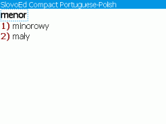 SlovoEd Compact Polish-Portuguese & Portuguese-Polish Dictionary for BlackBerry