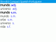 SlovoEd Compact Portuguese-Spanish & Spanish-Portuguese Dictionary for BlackBerry