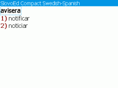 SlovoEd Compact Spanish-Swedish & Swedish-Spanish Dictionary for BlackBerry