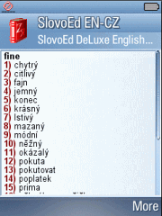 SlovoEd DeLuxe Czech-English & English-Czech dictionary for UIQ3