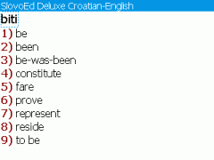 SlovoEd Deluxe Croatian-English & English-Croatian Dictionary for BlackBerry