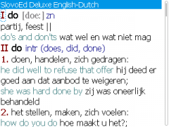 SlovoEd Deluxe Dutch-English & English-Dutch dictionary for BlackBerry