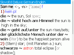 SlovoEd Deluxe English-German & German-English Dictionary for BlackBerry