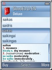 SlovoEd Deluxe English-Lithuanian & Lithuanian-English dictionary for UIQ3