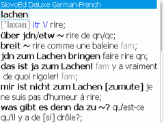SlovoEd Deluxe French-German & German-French Dictionary for BlackBerry
