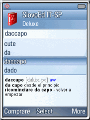 SlovoEd Deluxe Italian-Spanish & Spanish-Italian dictionary for UIQ3