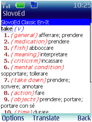 SlovoEd Pack of Italian Dictionaries for BlackBerry