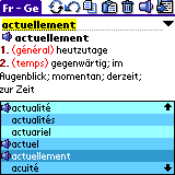 SlovoEd Classic French-German & German-French dictionary for Palm OS
